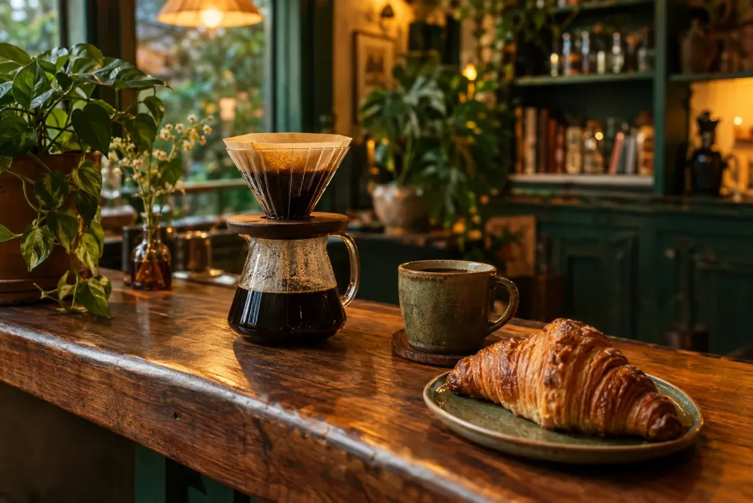Illustrative image: Locally roasted coffee; the brand's original Winter Park store