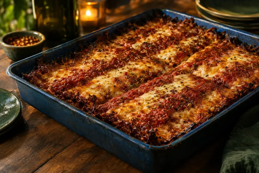 Illustrative image: Square pan pies with crisp, cheese-crusted (frico) edges