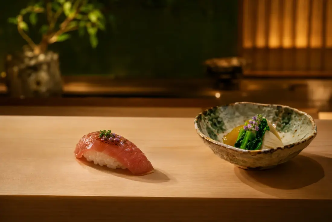 Illustrative image: Seasonal Florida-produce courses woven with sushi