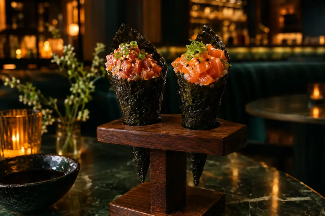 Illustrative image: Made-to-order temaki at a 12-seat bar