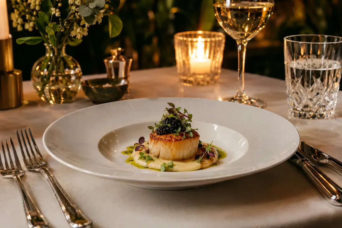 Illustrative image: Multi-course seasonal tasting menu